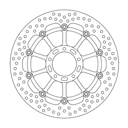 BRAKE DISC FRONT MOTO MASTER HALO FLOATING ALU OFFSET 320MM