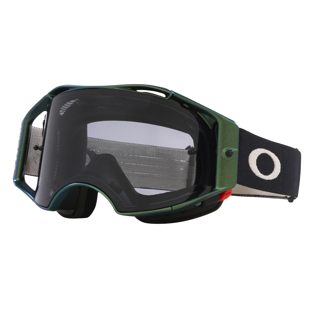 AirBrake MTB Goggle Black Green w/Light Grey Lens Oakley