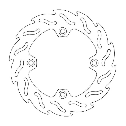 BRAKE DISC REAR MOTO MASTER FLAME 240MM SUZUKI DR650 96-ON XF650 FREEWIND 97-02