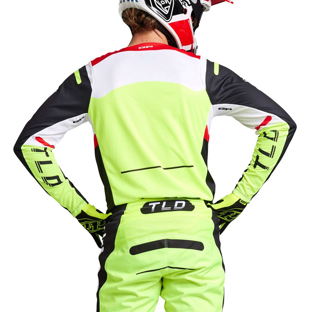 Gp Pro Jersey Blends White / Glo Red