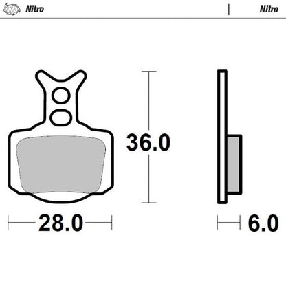 BRAKE PADS FRONT AND REAR MOTO MASTER NITRO GAS GAS HUSQVARNA KTM
