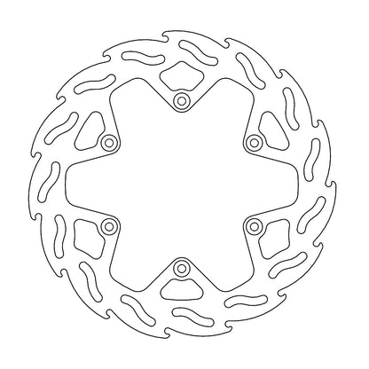 BRAKE DISC REAR MOTO MASTER FLAME 245MM YAMAHA