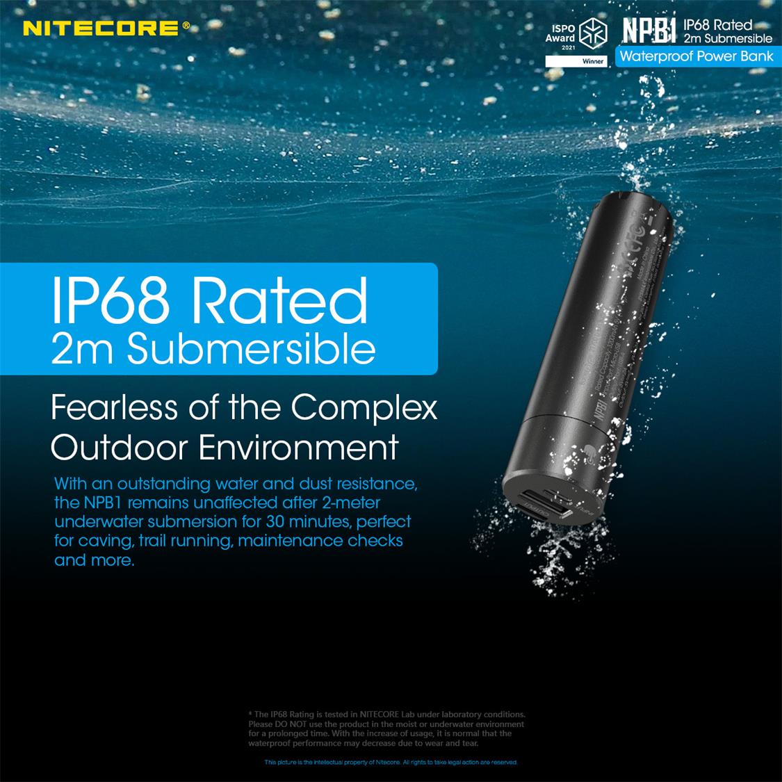 NITECORE 5000MAH POWER BANK WATERPROOF