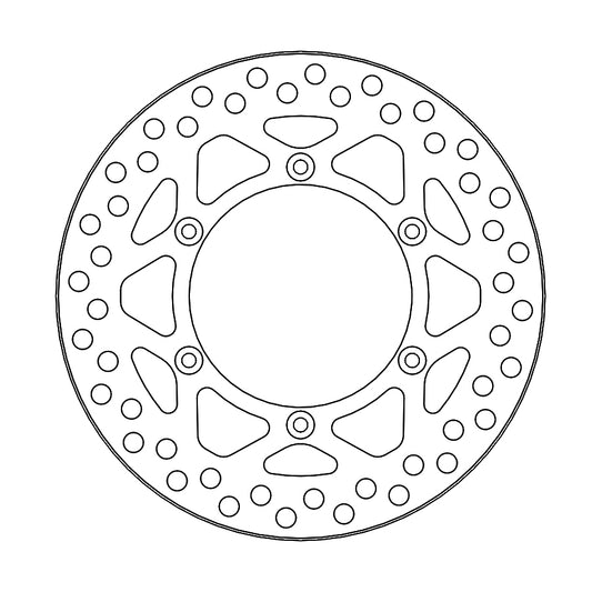 BRAKE DISC REAR MOTO MASTER VINTAGE 220MM KAWASAKI KX125 89-02 KX250 90-02 KX500 89-04