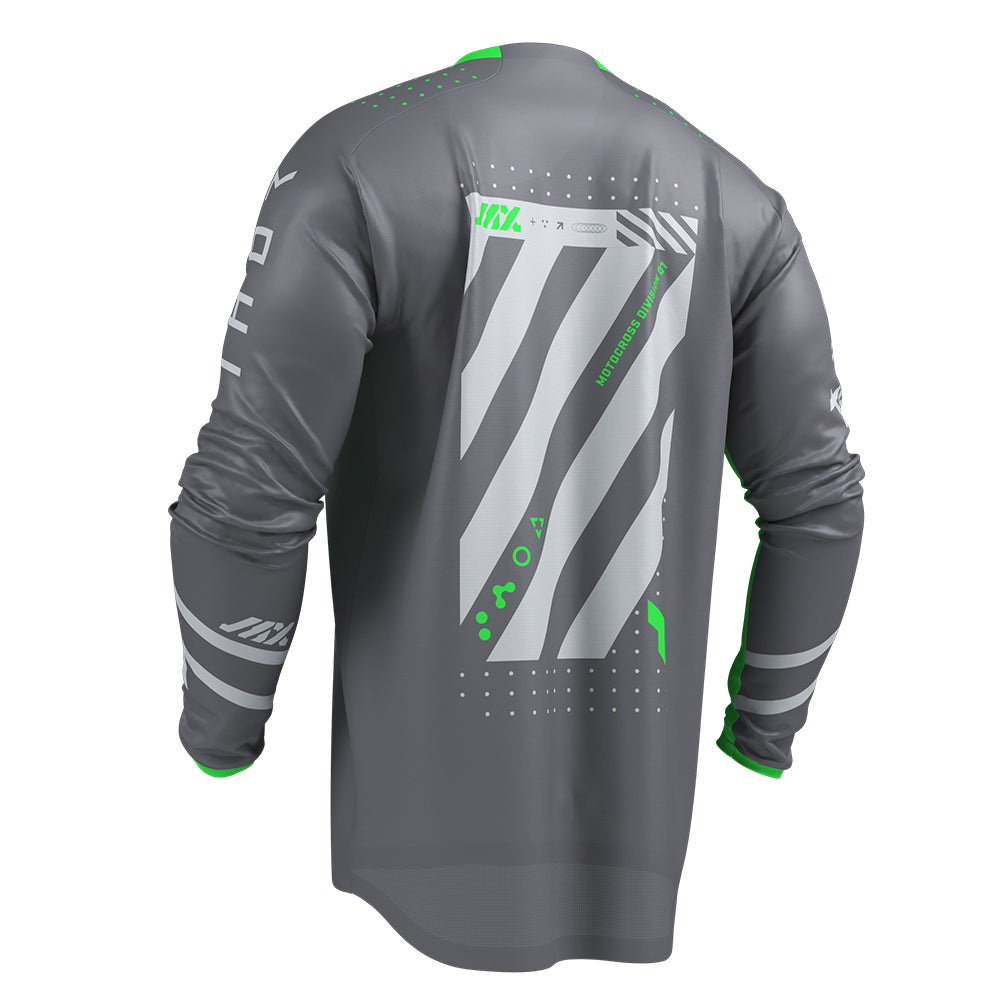 THOR MX JERSEY LAUNCHMODE FUTURA CHAR/GREEN