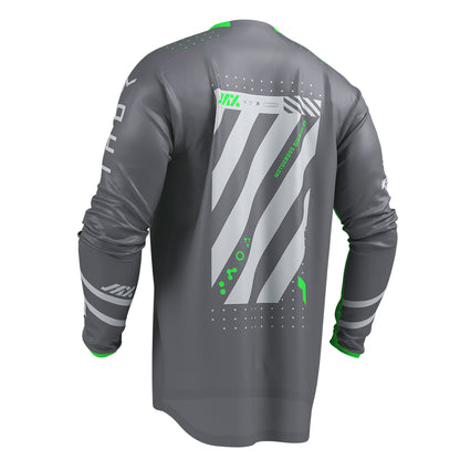 THOR MX JERSEY LAUNCHMODE FUTURA CHAR/GREEN