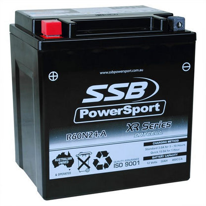 MOTORCYCLE AND POWERSPORTS BATTERY AGM 12V 30AH 460CCA BY SSB HIGH PERFORMANCE