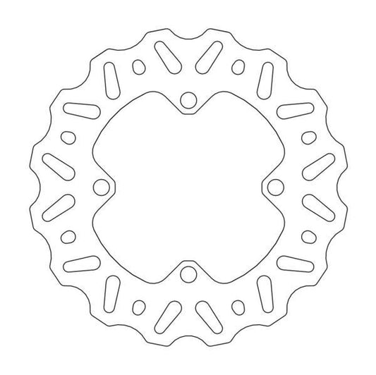 BRAKE DISC REAR MOTO MASTER NITRO 184MM KAWASAKI KX85 01-ON KX100 01-ON KX112 22-ON