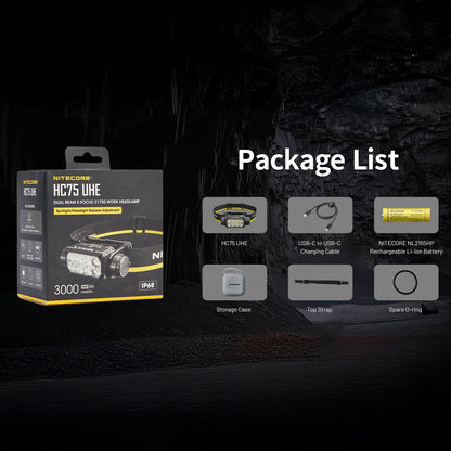 NITECORE 3000 LUMEN USB RECHARGEABLE LED HEADLAMP