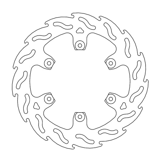 BRAKE DISC REAR MOTO MASTER FLAME 240MM GAS GAS HUSQVARNA KTM