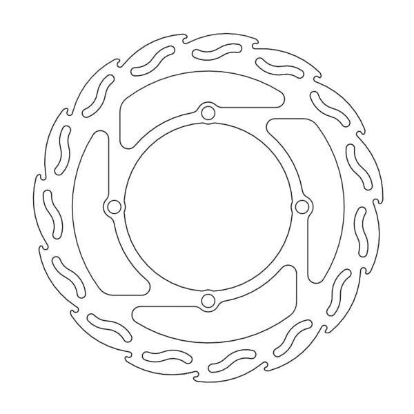 BRAKE DISC FRONT MOTO MASTER FLAME 250MM SUZUKI RMZ250 07-18 RMZ450 05-17 RMX450 10-19