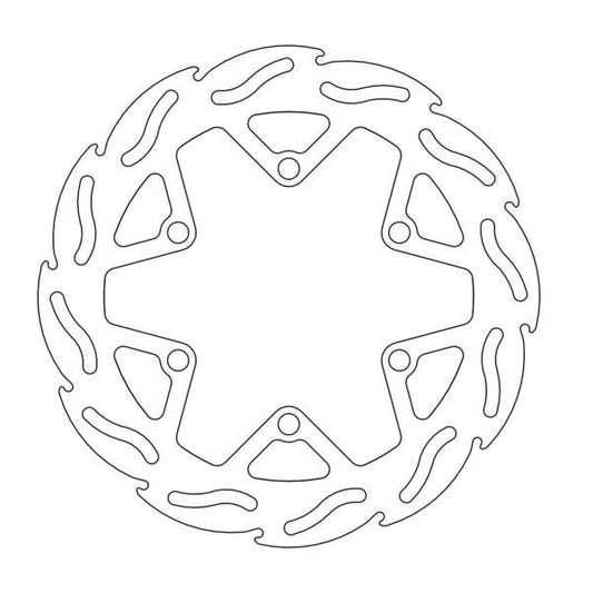 BRAKE DISC FRONT MOTO MASTER FLAME 220MM KAWASAKI KX85 01-ON KX100 88-ON KX112 22-ON