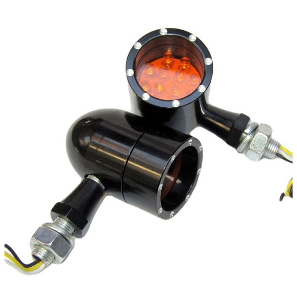 LED INDICATOR ALUMINIMUM BLACK