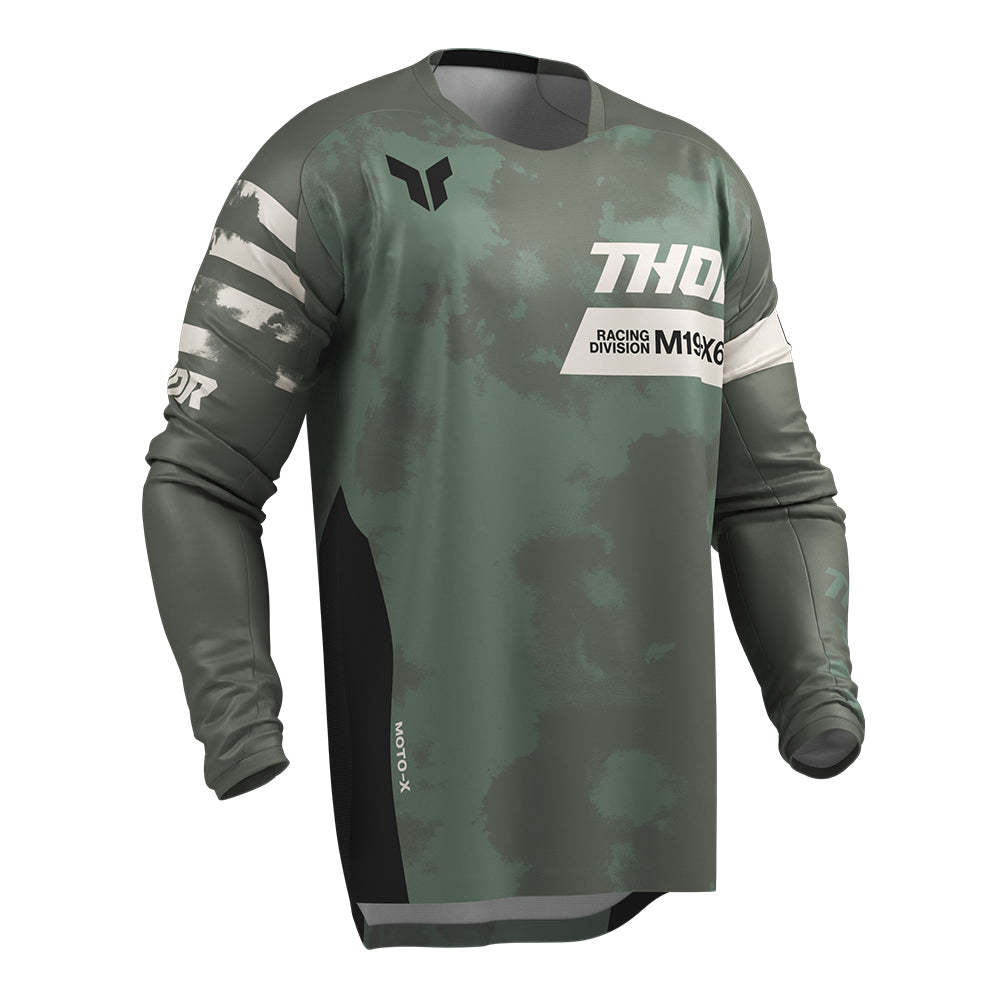 THOR MX JERSEY LAUNCHMODE BLEACH BLACK/CAMO