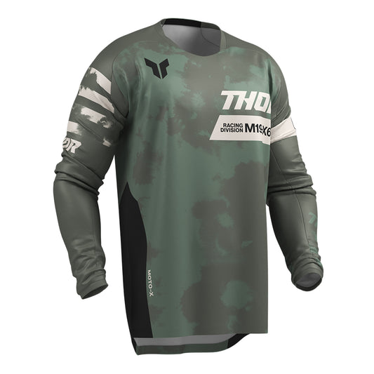 THOR MX JERSEY LAUNCHMODE BLEACH BLACK/CAMO
