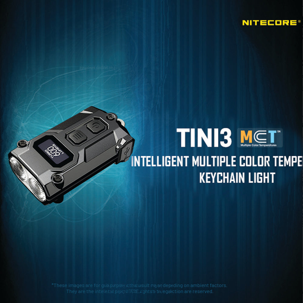 NITECORE 600 LUMEN USB-C RECHARGEABLE KEYCHAIN FLASHLIGHT GREY