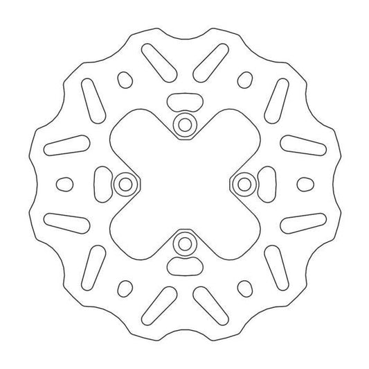 BRAKE DISC REAR MOTO MASTER NITRO 160MM GAS GAS MC65 21-22 HUSQVARNA TC65 17-22 KTM 65SX 00-22
