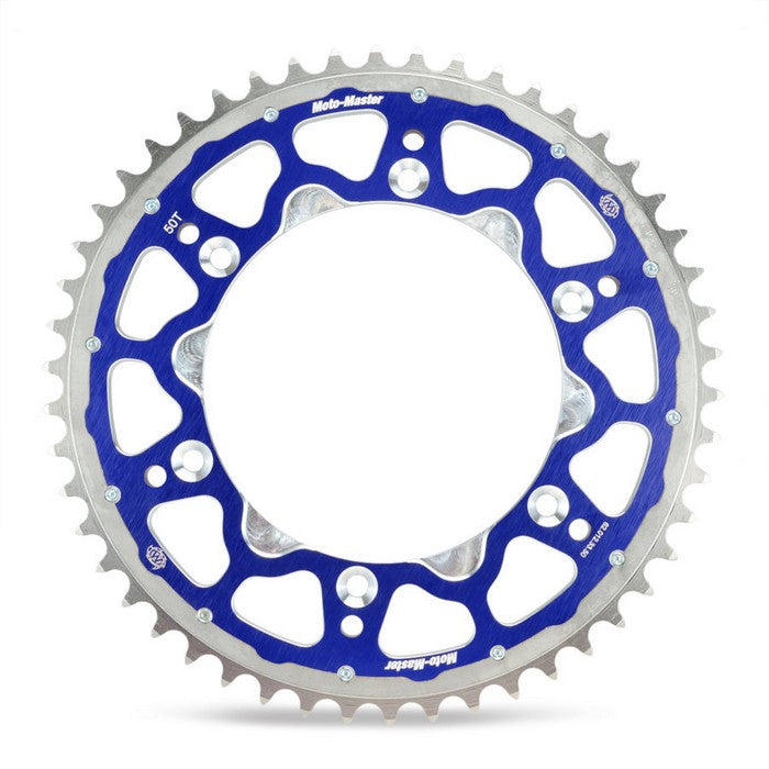 SPROCKET REAR MOTO MASTER FUSION DUAL RING 52T BLUE GAS GAS HUSABERG HUSQVARNA KTM