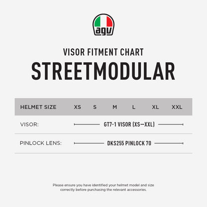AGV STREETMODULAR VISOR & PINLOCK FITMENT