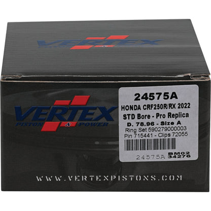 PISTON KIT VERTEX 78.96MM PRO REPLICA HONDA CRF250R CRF250RX 22-ON