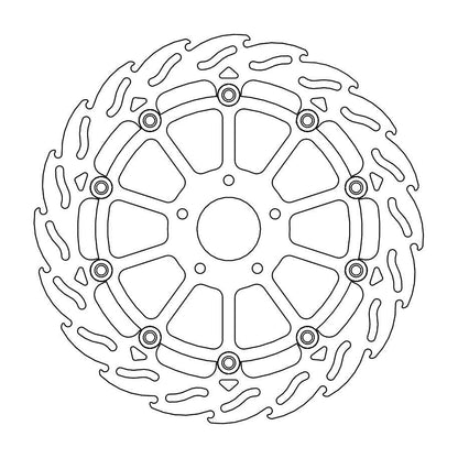 BRAKE DISC FRONT RIGHT MOTO MASTER FLAME 320MM HUSQVARNA KTM