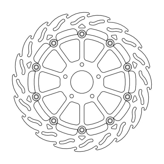 BRAKE DISC FRONT LEFT MOTO MASTER FLAME 320MM HUSQVARNA KTM