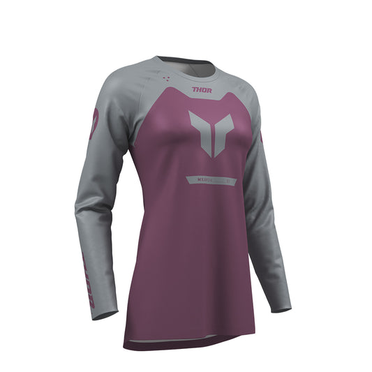 THOR JERSEY WOMENS RIDEMODE MENACE PUR/GRAY