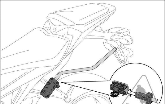 *PANNIER MOUNTS SW MOTECH BLAZE QUICK LOCK SPACER BAR DUCATI 1098 07-09 1198 09-12 848 08-13