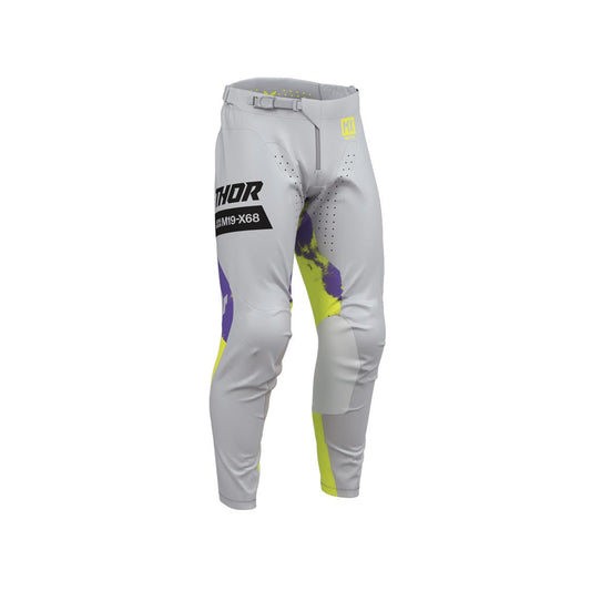 THOR MX PANT YOUTH LAUNCHMOD BLEACH GRAY/ACID