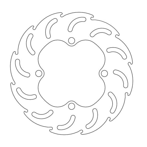 BRAKE DISC FRONT OR REAR MOTO MASTER FLAME 180MM KAWASAKI KX65 00-ON KX80 88-89 SUZUKI RM65 03-07