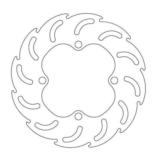 BRAKE DISC FRONT OR REAR MOTO MASTER FLAME 180MM KAWASAKI KX65 00-ON KX80 88-89 SUZUKI RM65 03-07