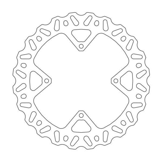 BRAKE DISC REAR MOTO MASTER NITRO 220MM HONDA CR125R 89-01 CR250R 89-96 CR500R 89-01