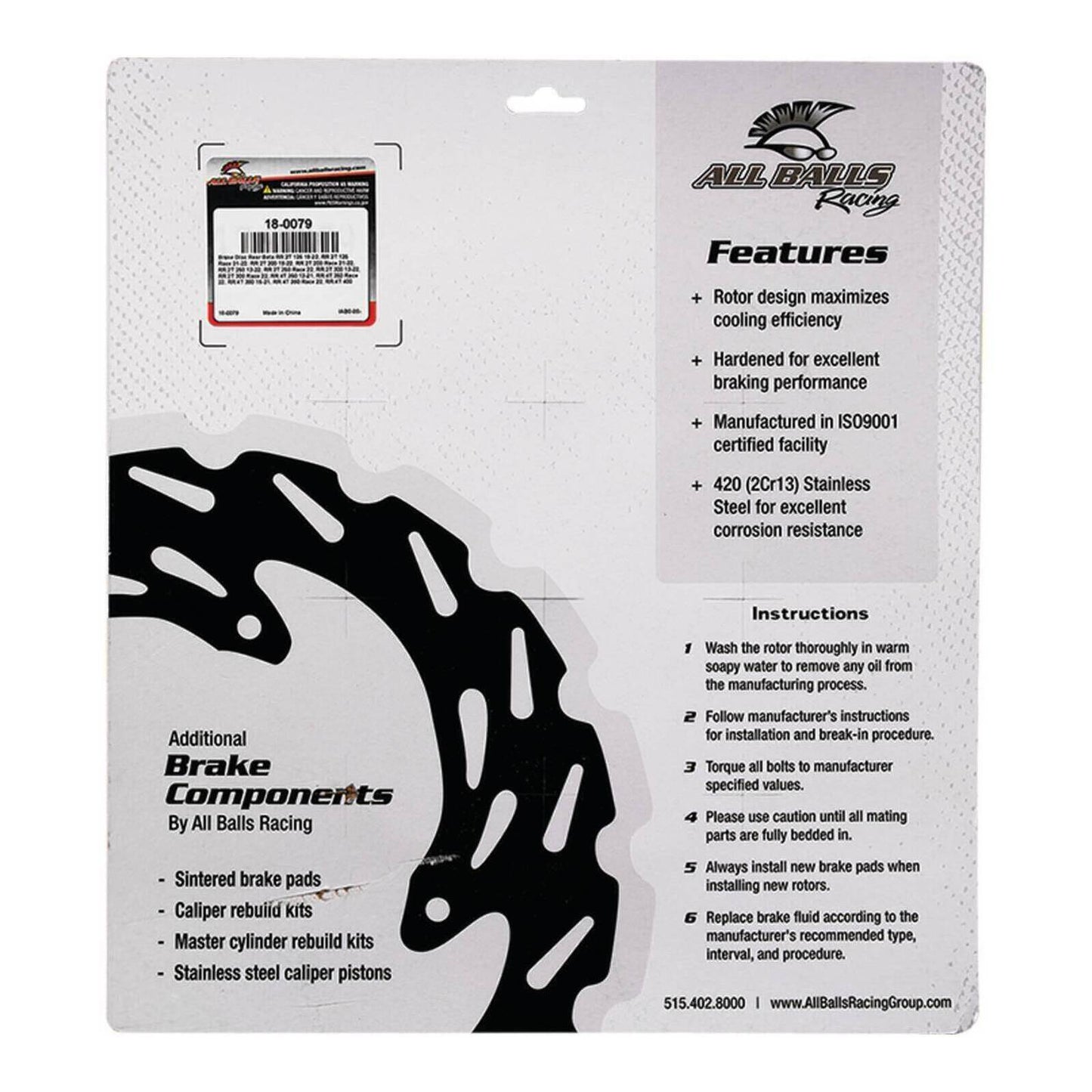 Brake Disc Rear 18-0079