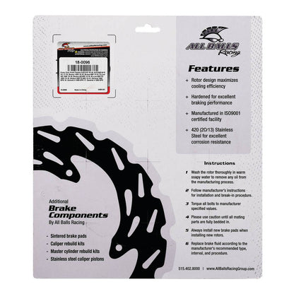 Brake Disc Front / Rear 18-0096