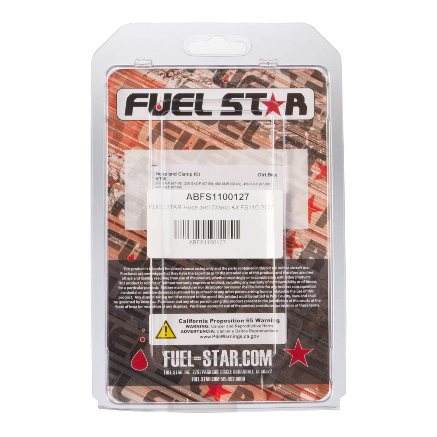 All Balls Racing Hose & Clamp Kit (FS110-0127)