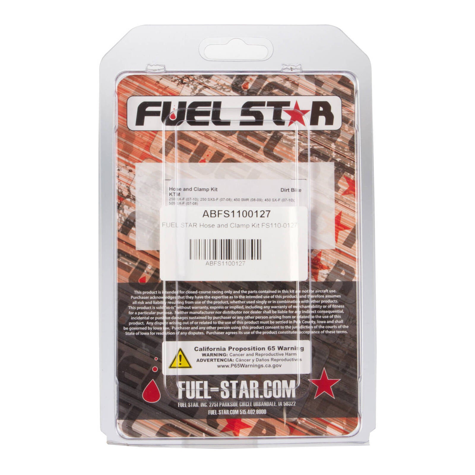 All Balls Racing Hose & Clamp Kit (FS110-0127)