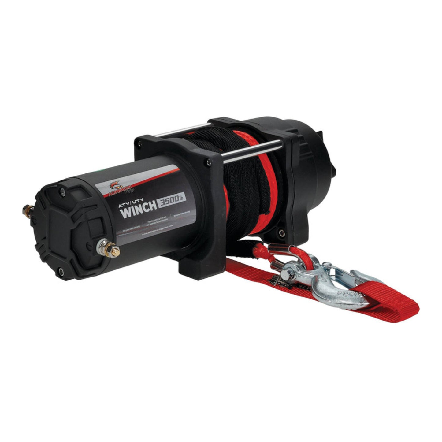 ALL BALLS 4 BOLT WINCH 3500LB with 39FT SYNTHETIC ROPE