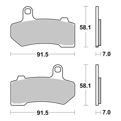 Brembo Prime Sinter Rear Brake Pads 07HD17SP