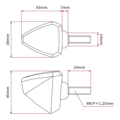 DRC 601 LED FLASHER 12V ORANGE 2PCS