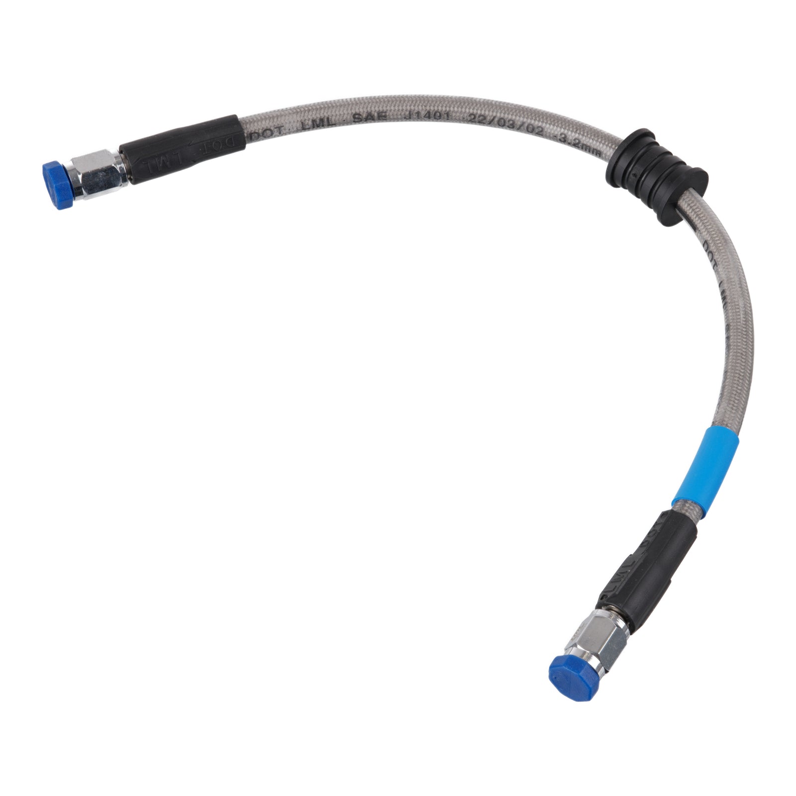Whites Premade Brake Line - 250mm - (Chrome)
