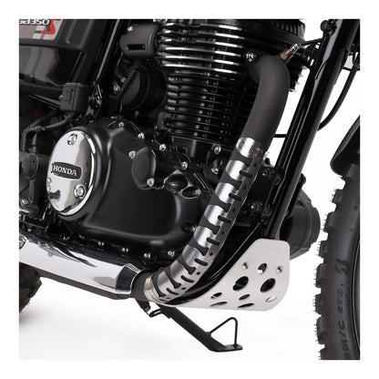 DRC Universal 4-Stroke Exhaust Pipe Guard - Titanium Color