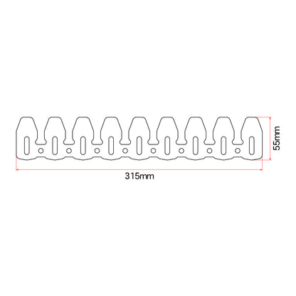 DRC Universal 4-Stroke Exhaust Pipe Guard - Titanium Color