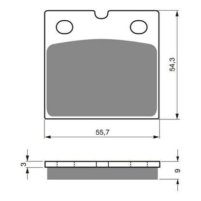 GOLDfren Brake Pads - GP6 Sintered Racing