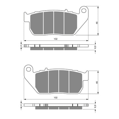 GOLDfren Brake Pads - S3 Sintered Sports