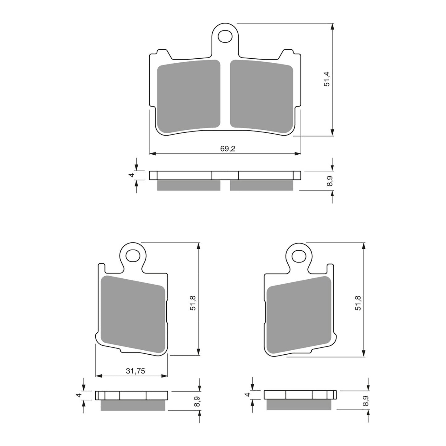 GOLDfren Brake Pads - S3 Sintered Sports