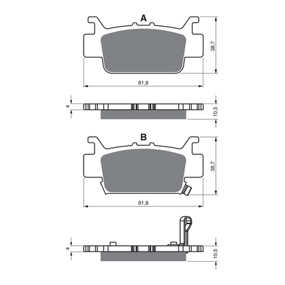GOLDfren Brake Pads - K5 Off-Road Racing