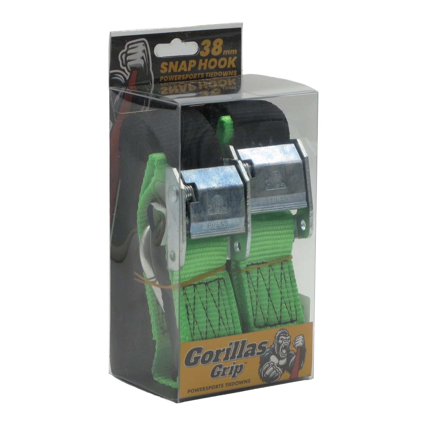 Gorillas Grip Tie Down 38mm S / HK Black / Green Loop
