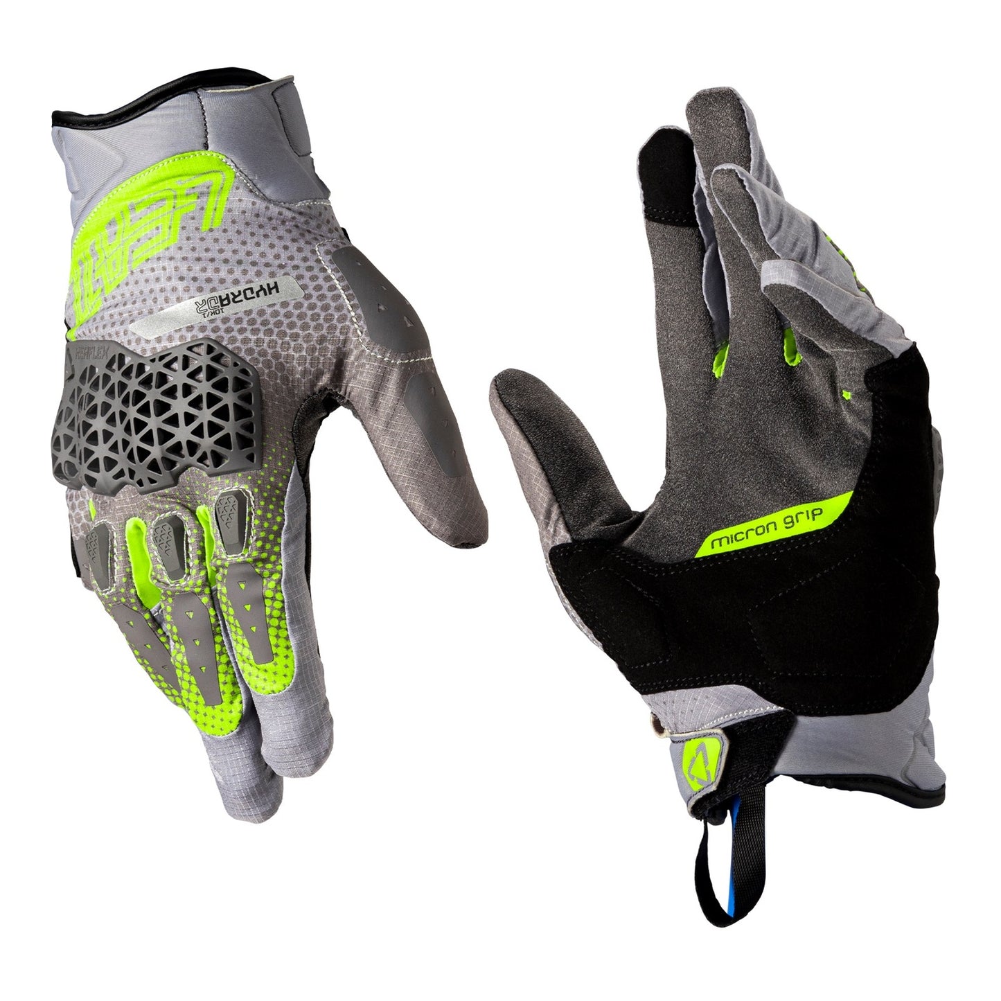 Leatt 5.5 ADV HydraDri Glove (Short) - Grey / Hi-Viz