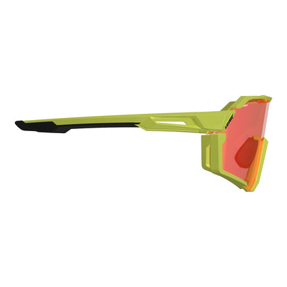 Leatt RideViz Pro Sunglasses - Neon Yellow Iriz Cryztal Red 13 VLT