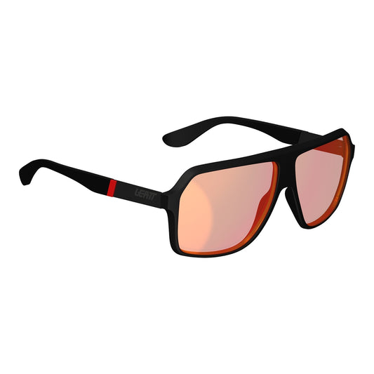 Leatt TheViz Sunglasses Andes - Satin Black Polarized Red 14 VLT